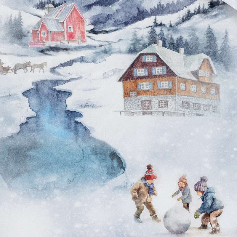 kuschelige Flanellbettwäsche Winterlandschaft