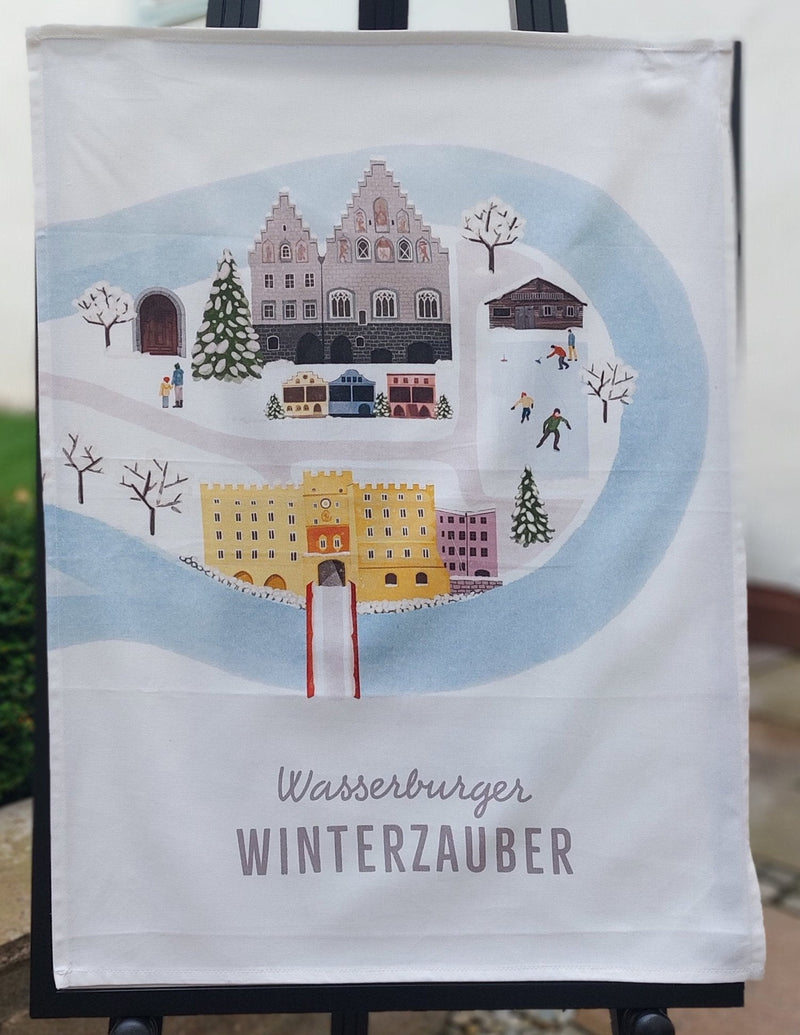 Geschirrtuch Wasserburger Winterzauber